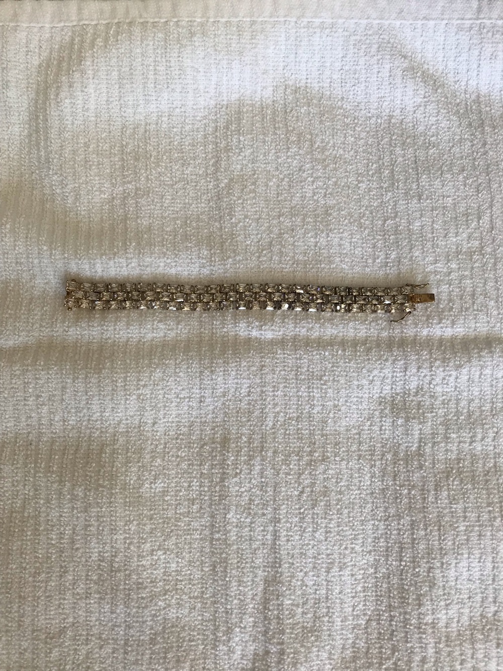 Gold silver 925 D81 THAI Crystal Tennis Bracelet